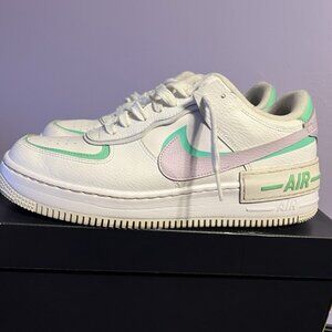 Nike AF1 Shadow Low Top Women's Sneakers White/Lilac/Purple, Size 12